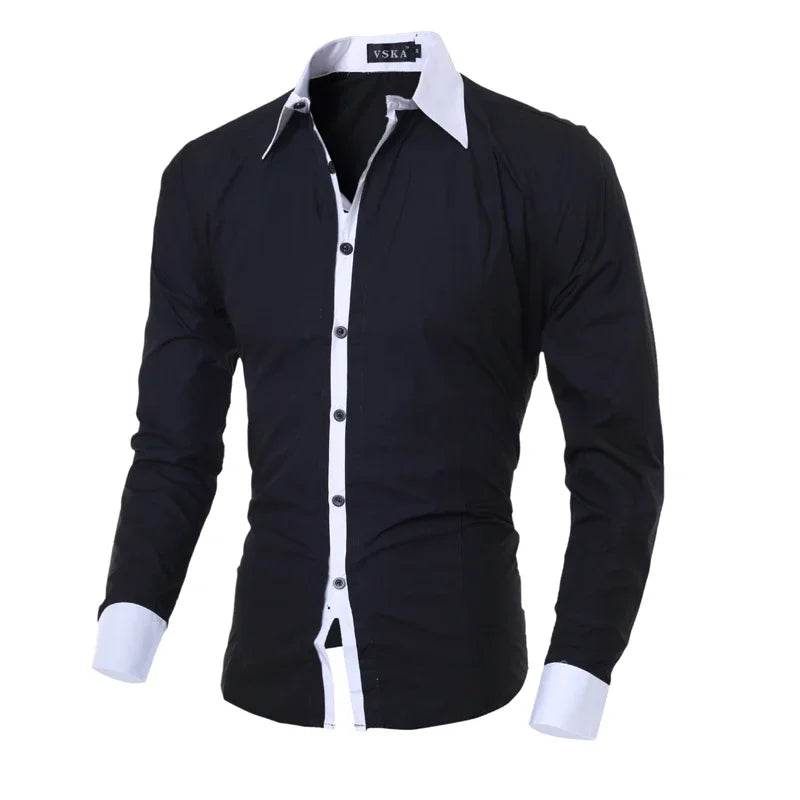 Buy Center Men's Stripes Long Sleeve Shirt - Slim Fit & Casual Style - Buy Center UK