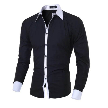 Buy Center Men's Stripes Long Sleeve Shirt - Slim Fit & Casual Style - Buy Center UK
