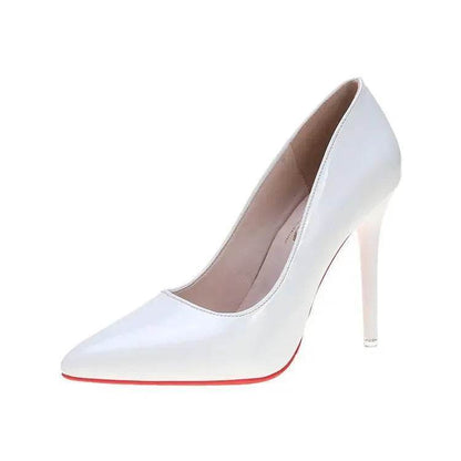 COZOK Women's High Heels Pumps - Pointed Toe, Classic Red & Gray - Buy Center UK