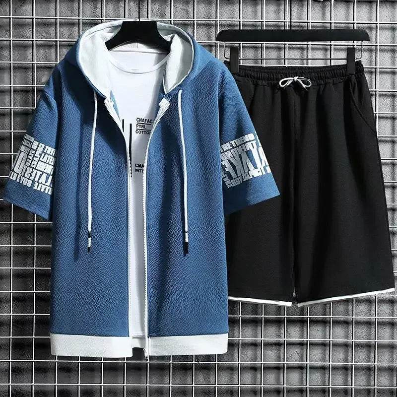 Buy Center Men's Summer Sports Suit - Quick Dry Hooded Set - Buy Center UK