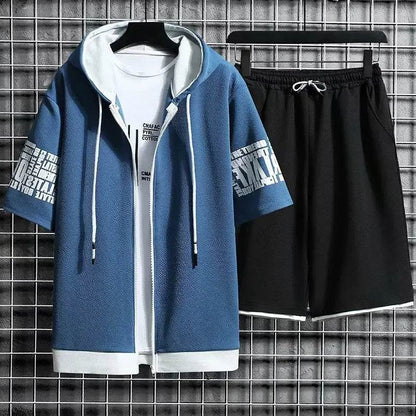 Buy Center Men's Summer Sports Suit - Quick Dry Hooded Set - Buy Center UK