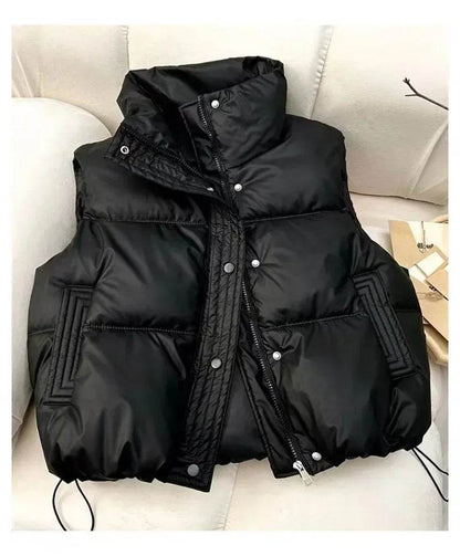2024 Autumn Winter Puffer Vest - Ladies Sleeveless Down Waistcoat - Buy Center UK