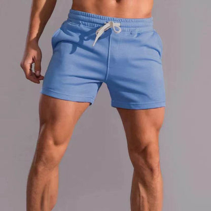 Buy Center Men's Fitness Sports Shorts - Gray Cotton Stretch Design - Buy Center UK