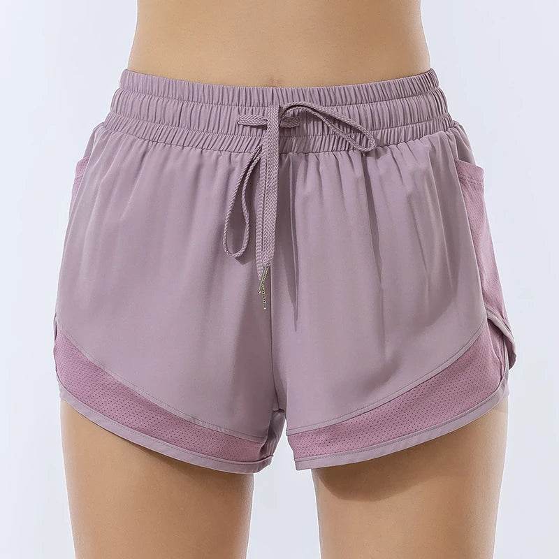 Women's Fitness Yoga Shorts - Quick Dry, Elastic Comfort for Sports - Buy Center UK