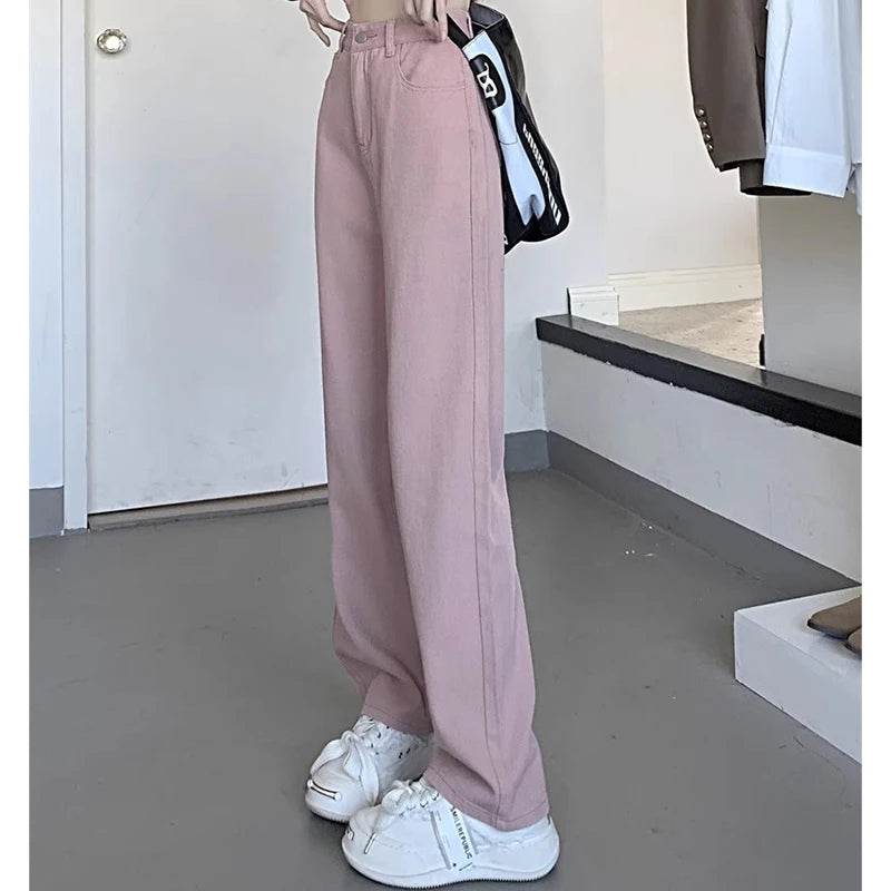 Buy Center Vintage Wide Leg Jeans - High Waist Fashion Trousers - Buy Center UK