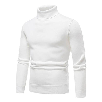 Buy Center Men's Turtleneck Sweater - Cozy Solid Color Casual Knit - Buy Center UK