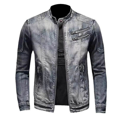 Buy Center Men’s Slim Fit Denim Jacket - Casual Autumn Style - Buy Center UK