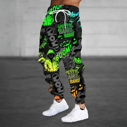 Buy Center 3D Flame Print Sweatpants - Thick Warm Pants for Men - Buy Center UK