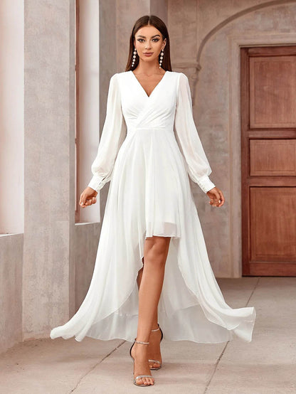 Buy Center Slim Prom Halter Dress - High-Waisted, Lace Detail Gown - Buy Center UK