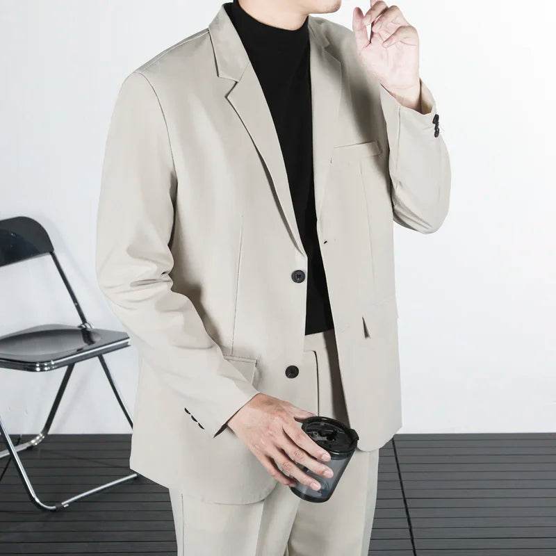 Buy Center Spring Autumn Blazer - Elegant Big Size Men's Suit - Buy Center UK