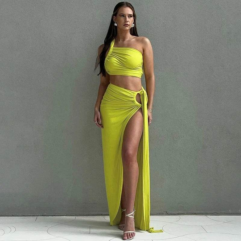 Dulzura Women’s 2024 Summer Two Piece Set - Tank Top & Long Skirt - Buy Center UK