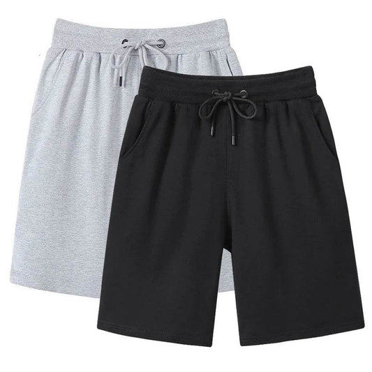 Buy Center Summer Men's Cotton Shorts - Loose Casual Fit, Knee-Length - Buy Center UK