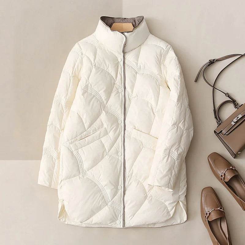 2023 Winter Stand Collar Down Jacket - Ultra Lightweight & Warm - Buy Center UK