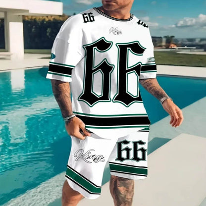 2025 Summer Men's Casual Suit - Chicago 3D Print Pullover - Buy Center UK