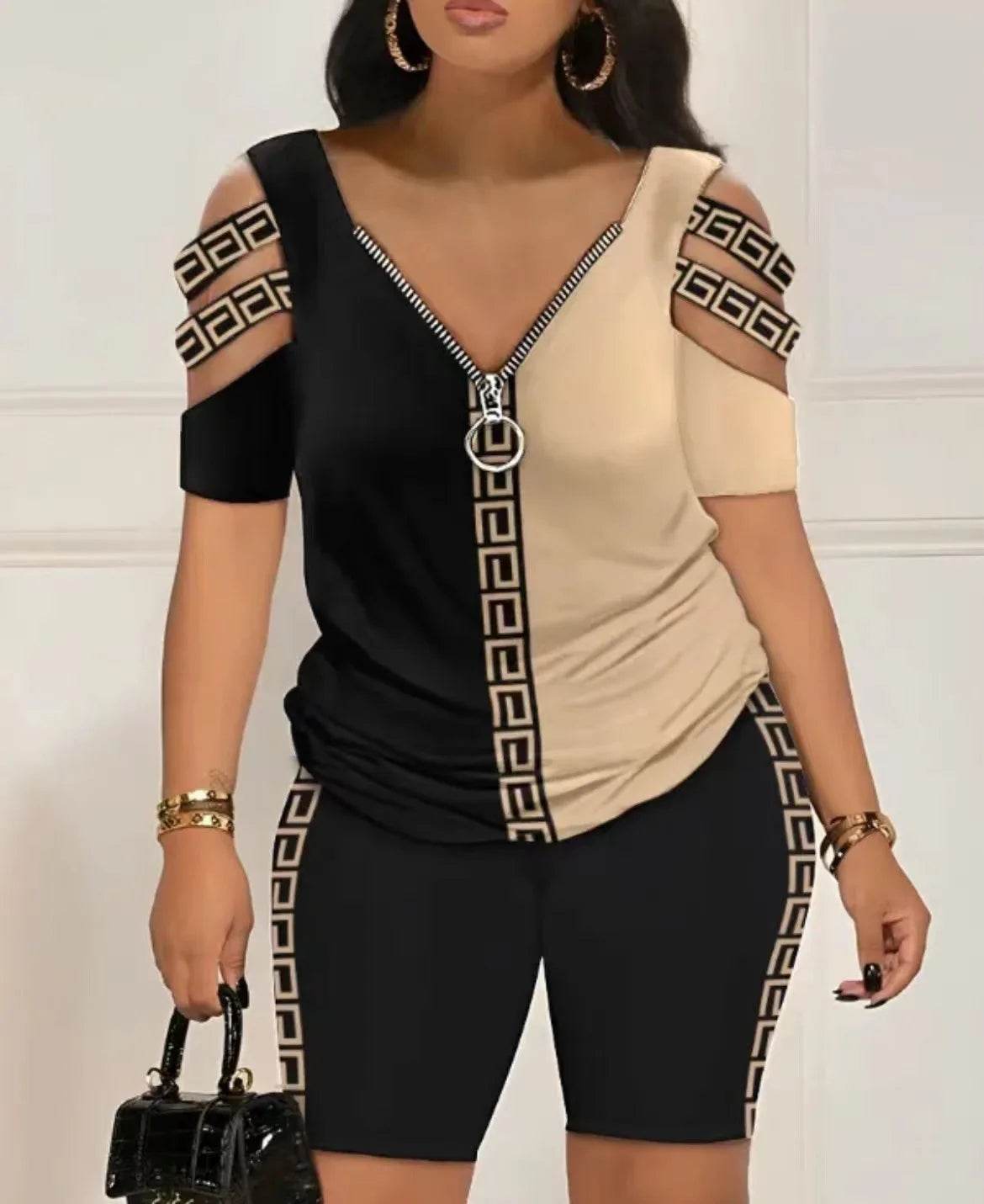 2025 Summer Women’s T-Shirt & Shorts Set - Casual Loose Fit Outfit - Buy Center UK
