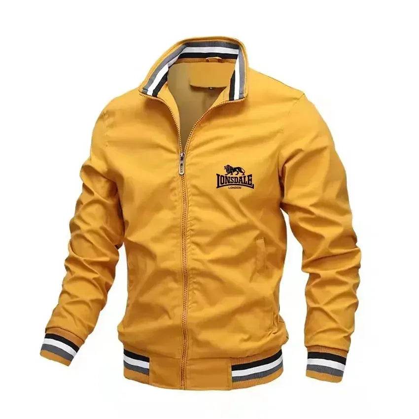 LONSDALE Men's Aviator Jacket - Stand Collar, Casual Slim Fit - Buy Center UK