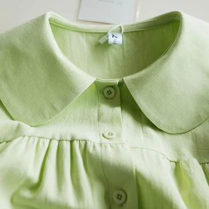 Buy Center Blue Peter Pan Collar Blouse - Lightweight Spring Top - Buy Center UK