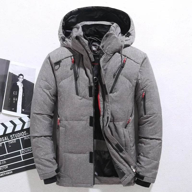 Buy Center Men's Winter Hooded Puffer Jacket - Windproof & Warm - Buy Center UK