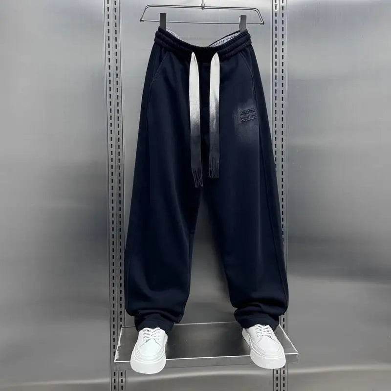 Buy Center Black Casual Straight Pants - Luxury Jogger Sweatpants - Buy Center UK