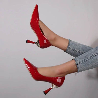 Buy Center Elegant Women's Red Pointed Toe Heels - Summer Fashion - Buy Center UK