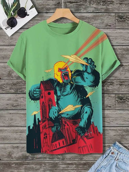 Buy Center Men's Ukiyo-E 3D Printed T-Shirts - Summer Casual Tees - Buy Center UK