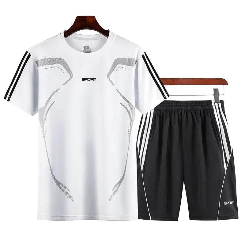 Buy Center Men’s Summer Suit - Breathable T-shirt & Tennis Shorts - Buy Center UK