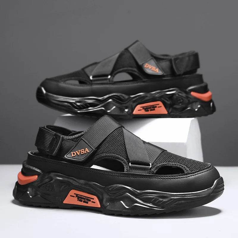 Buy Center Summer Men Sandals - Genuine Leather Casual Footwear - Buy Center UK