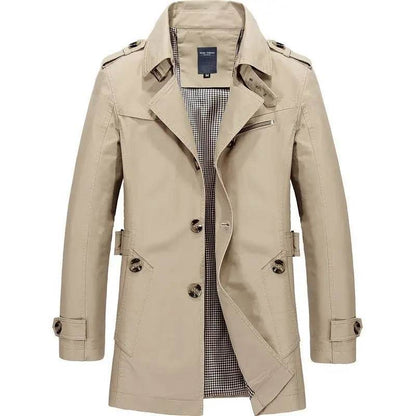 Buy Center Men’s Casual Trench Coat - Slim Fit Winter Jacket - Buy Center UK
