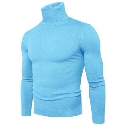 Buy Center Men's Black Turtleneck Sweater - Warm Slim Fit Autumn Top - Buy Center UK