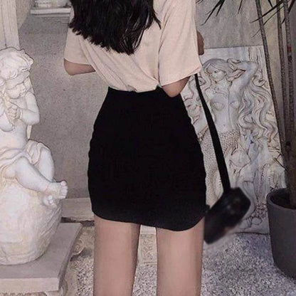 Buy Center Summer Women's Dress - High Waist Slim Split Skirt - Buy Center UK