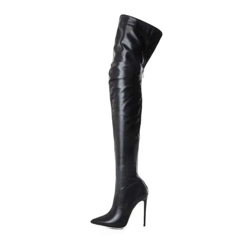 Buy Center Plus Size Thigh High Boots - Sexy Over-the-Knee Heels - Buy Center UK