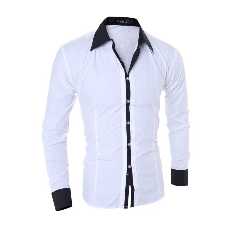 Buy Center Men's Stripes Long Sleeve Shirt - Slim Fit & Casual Style - Buy Center UK