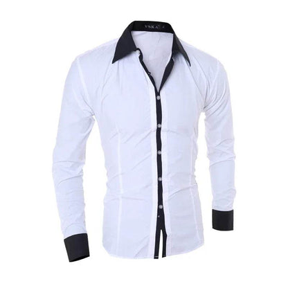 Buy Center Men's Stripes Long Sleeve Shirt - Slim Fit & Casual Style - Buy Center UK