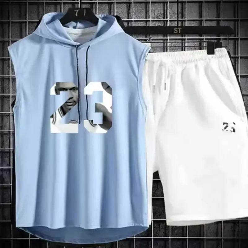 Buy Center Men's Summer Two Piece Set - Casual T-Shirt & Shorts - Buy Center UK