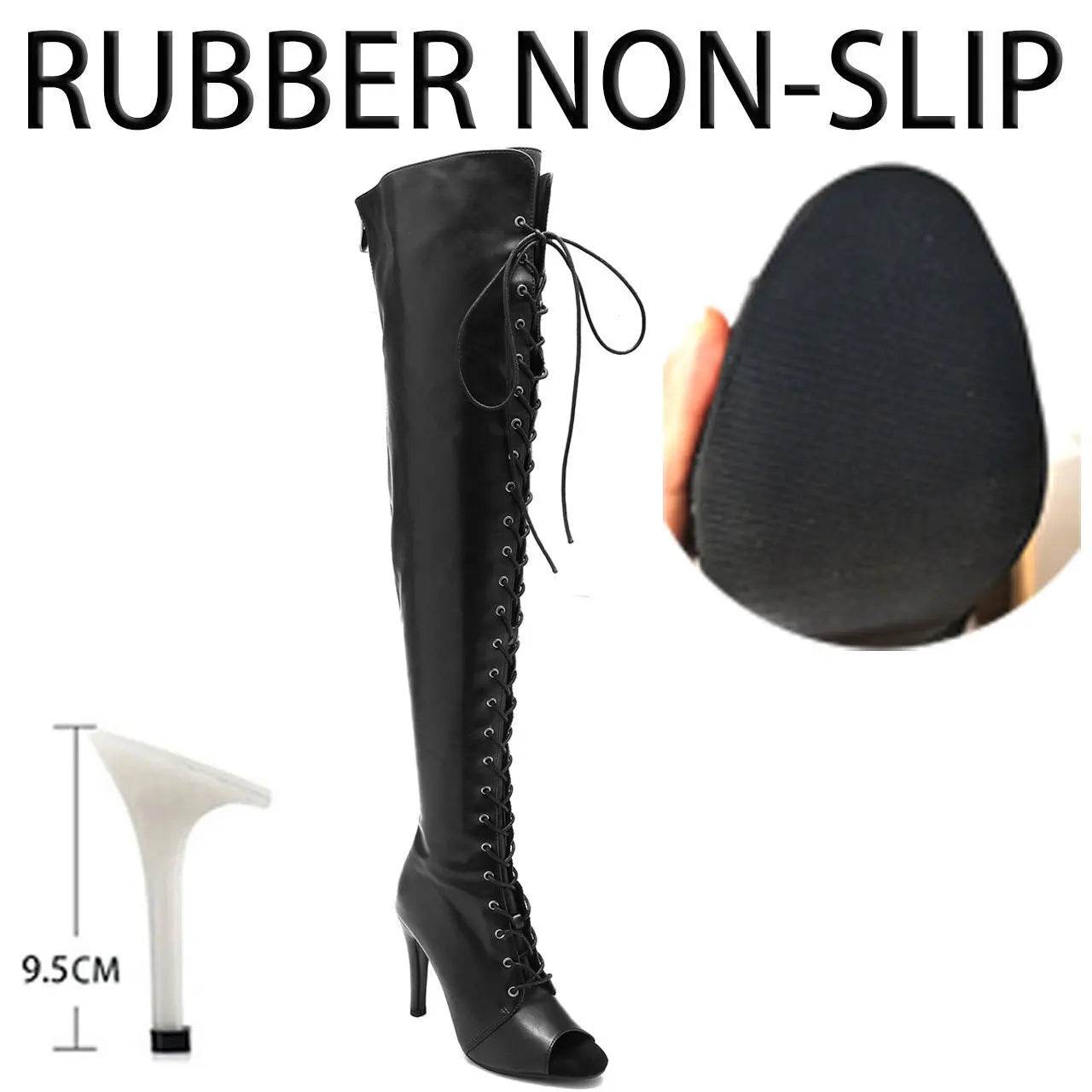 Buy Center Black High Women Heels - Soft Peep Toe Stilettos for Dance - Buy Center UK
