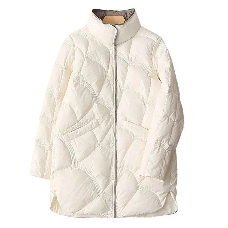 2023 Winter Stand Collar Down Jacket - Ultra Lightweight & Warm - Buy Center UK