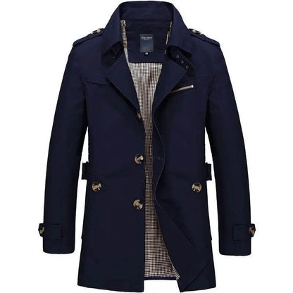 Buy Center Men’s Casual Trench Coat - Slim Fit Winter Jacket - Buy Center UK