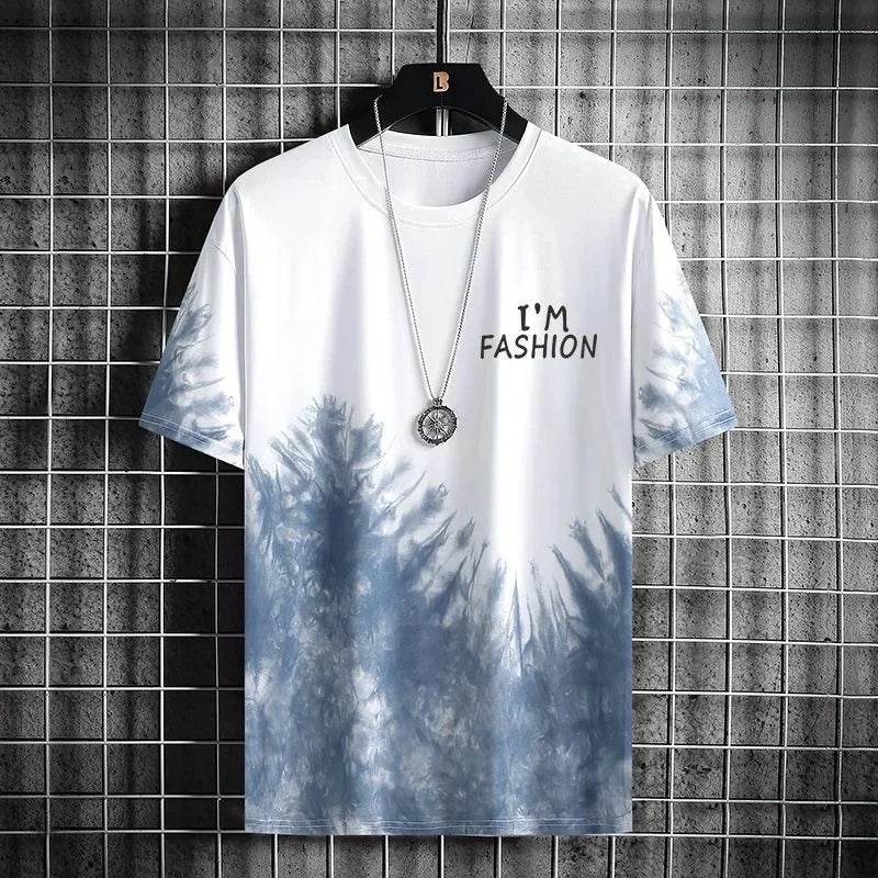 Buy Center Quick Dry Ice Silk Gradient Men's 2-Piece Set for Summer - Buy Center UK