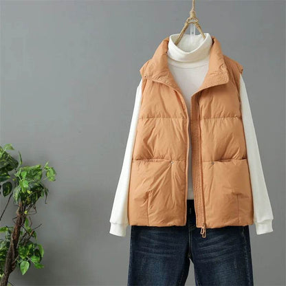Buy Center Women's Oversize Down Vest - Lightweight, Sleeveless Warmth - Buy Center UK