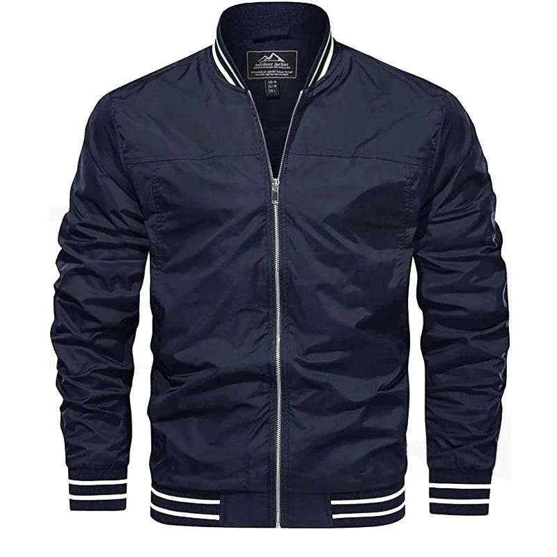 Buy Center Men's Bomber Jacket - Casual Spring Autumn Windbreaker - Buy Center UK