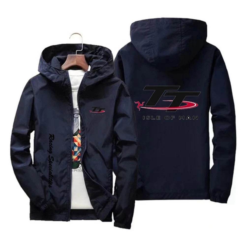 Buy Center Windproof Outdoor Jacket for Men - Quick-Drying, Zip Hoodie - Buy Center UK