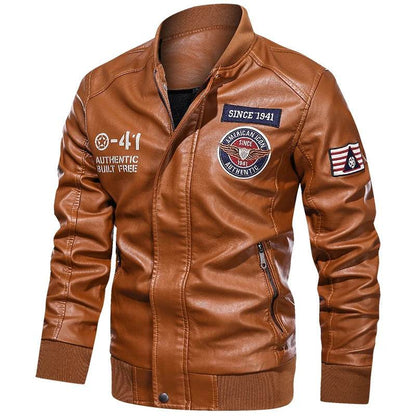 Buy Center Men's Color Block Motorcycle Jacket - Spring & Autumn Style - Buy Center UK