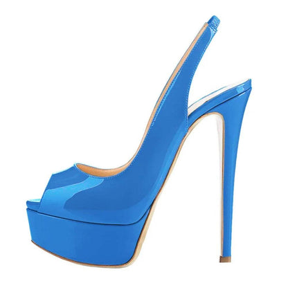 Buy Center 14CM High Heel Sandals - Sexy Open Toe Platform Shoes - Buy Center UK