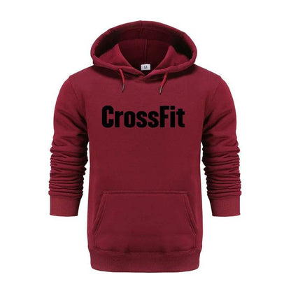 Buy Center Men's CrossFit Sweatshirt - Stylish Black Print Hoodie - Buy Center UK