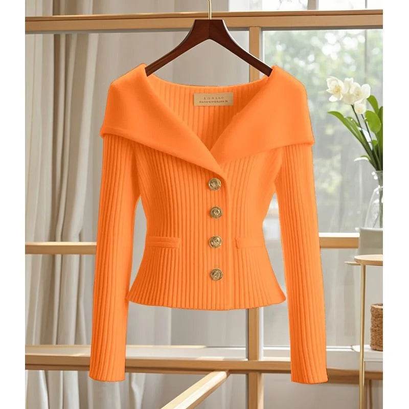 Buy Center Women's Cardigan Sweater - Chic Long Sleeve Knitwear - Buy Center UK
