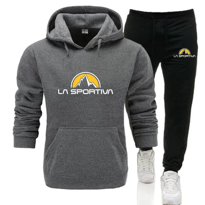La Sportiva Men's Hooded Pullover & Sweatpants Casual Tracksuit - Buy Center UK