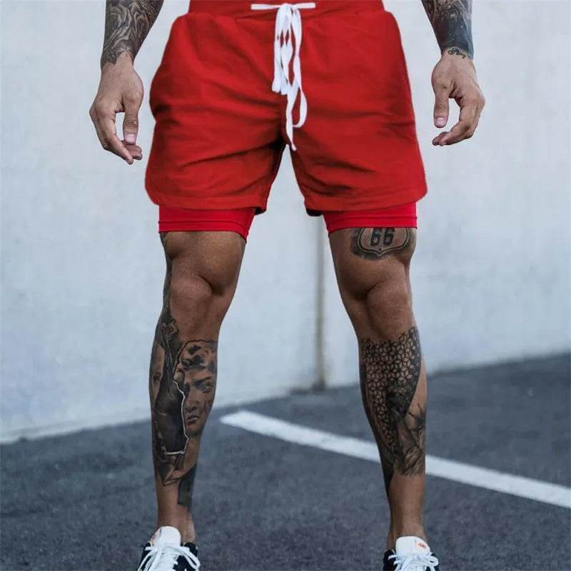 Buy Center 2 in 1 Running Shorts for Men - Breathable, Quick-Dry Design - Buy Center UK