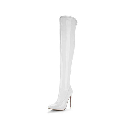 ZOGEER Women's Thigh High Boots - Sexy Red Heels Over the Knee - Buy Center UK