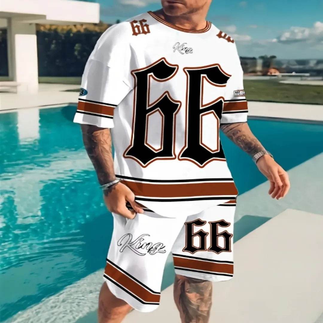 2025 Summer Men's Casual Suit - Chicago 3D Print Pullover - Buy Center UK