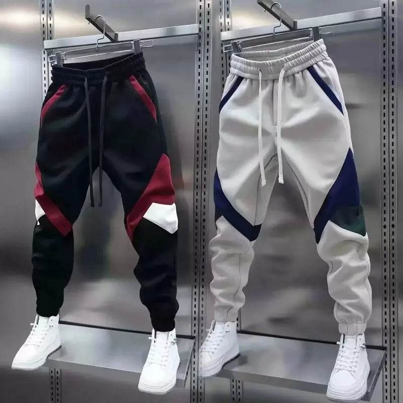 Buy Center Patchwork Jogger Sweatpants - Casual Cotton Trousers - Buy Center UK